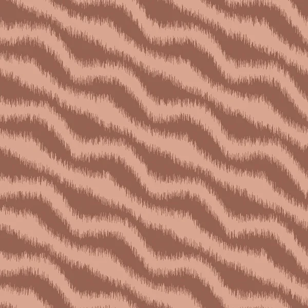 Terra Cotta Couleur Diagonale Ondulée Chevron Zig Zag Lignes Doux — Image vectorielle