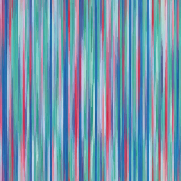 Azul Brilhante Teal Vermelho Vertical Suave Blurry Ikat Stripe Sem —  Vetores de Stock