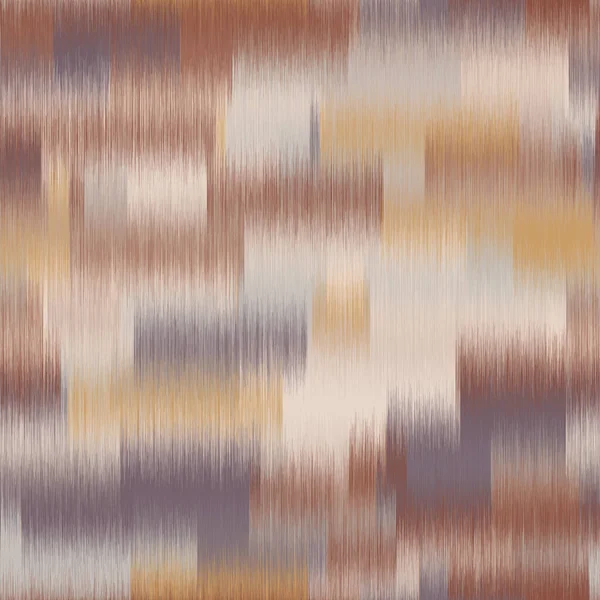Moderne Ikat Horizontal Stripe Sans Couture Répétition Vectorielle Swatch Dans — Image vectorielle