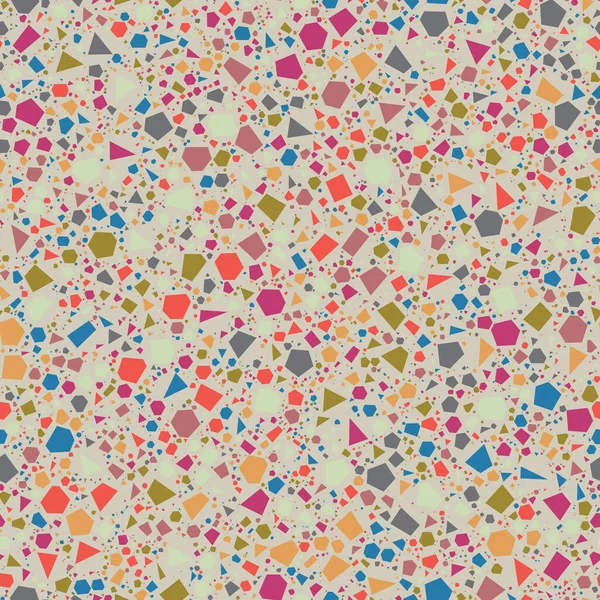 Bunte Dichte Micro Terrazzo Seamless Repeat Vector Pattern Swatch Tausende — Stockvektor