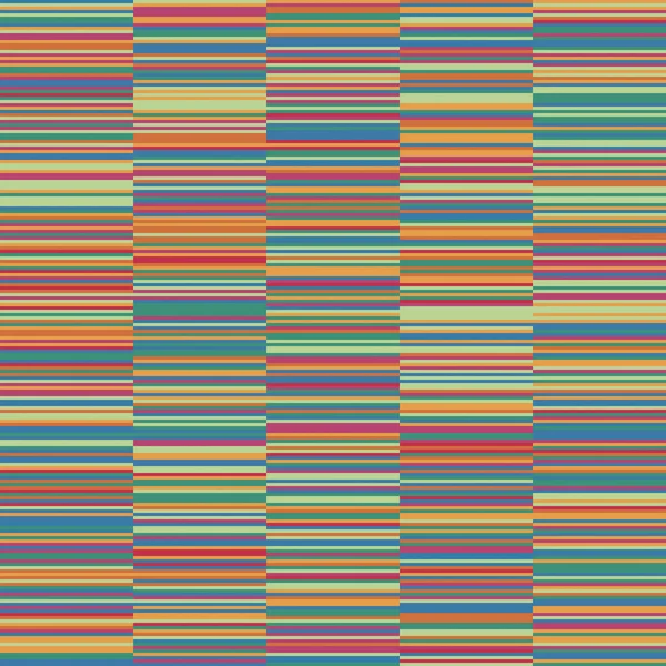 Bandes Horizontales Minces Colorées Épissées Bandes Verticales Épaisses Modèle Vecteur — Image vectorielle