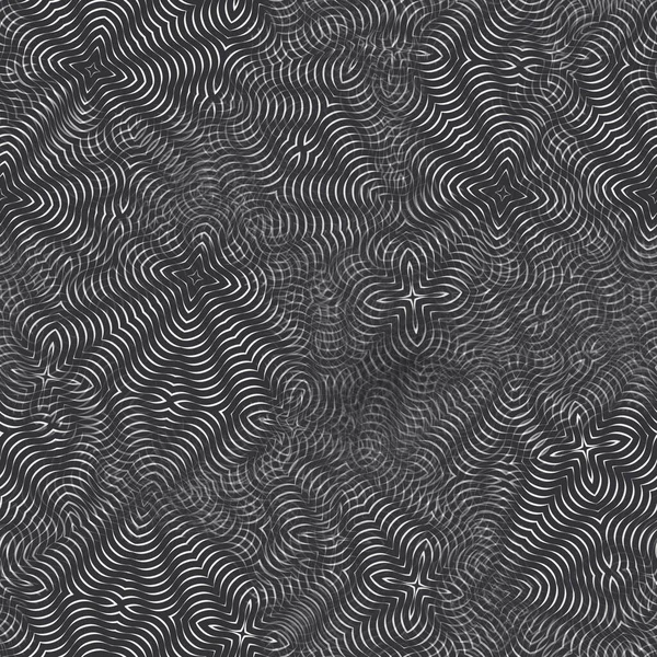 Seamless moire pattern jumbled black white design — Stock Photo, Image