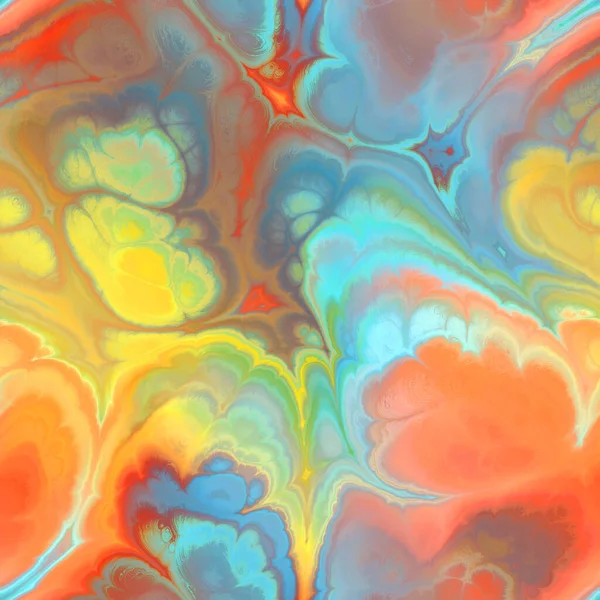 Безшовний фрактальний мармур яскравий прикрашений візерунок jpg — стокове фото