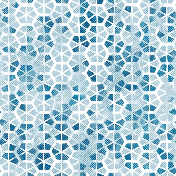 Inchiostro blu senza soluzione di continuità disegno a matrice incrociata penna — Foto Stock