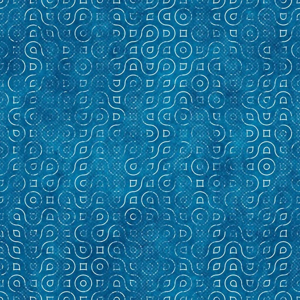 Seamless blue ink pen crosshatch blueprint pattern — Stock Photo, Image