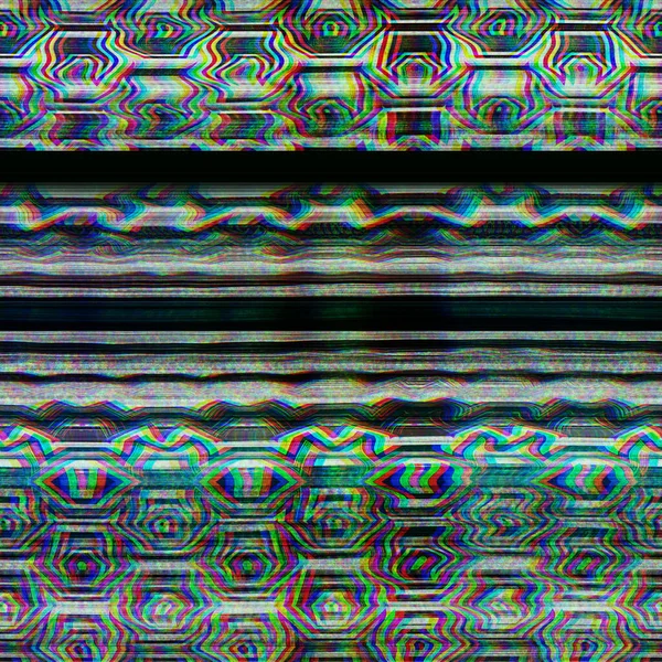 Seamless techno glitch RGB computer monitor noise — Stock Photo, Image