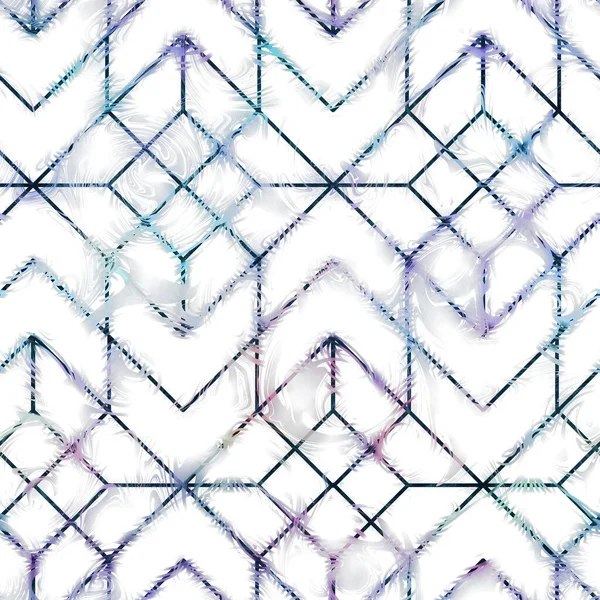 Lux azul marino y blanco iridiscente patrón geométrico sin costuras — Foto de Stock