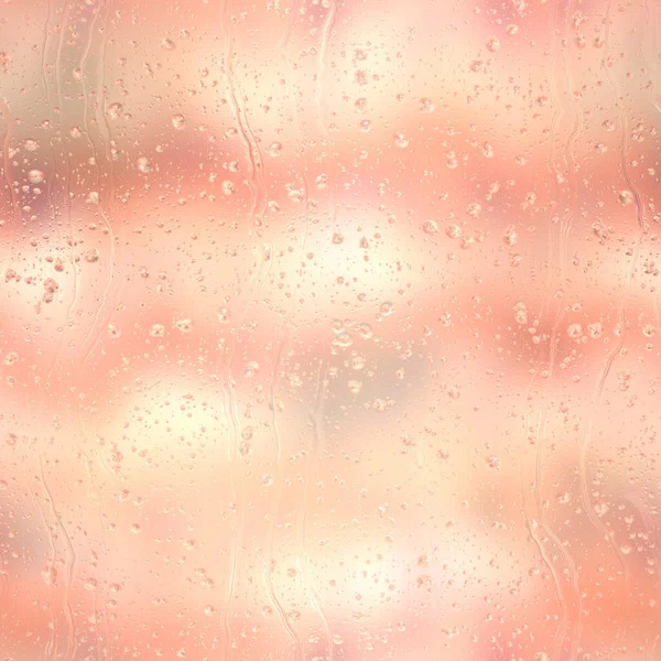Inconsútil gota de lluvia patrón de repetición de agua en desenfoque —  Fotos de Stock