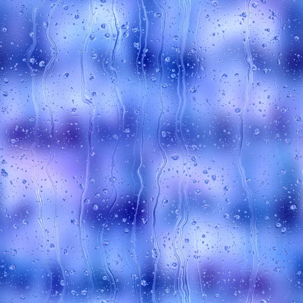 Inconsútil gota de lluvia patrón de repetición de agua en desenfoque — Foto de Stock