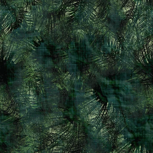 緑の熱帯ヤシの木がシームレスなパターンを残し — ストック写真