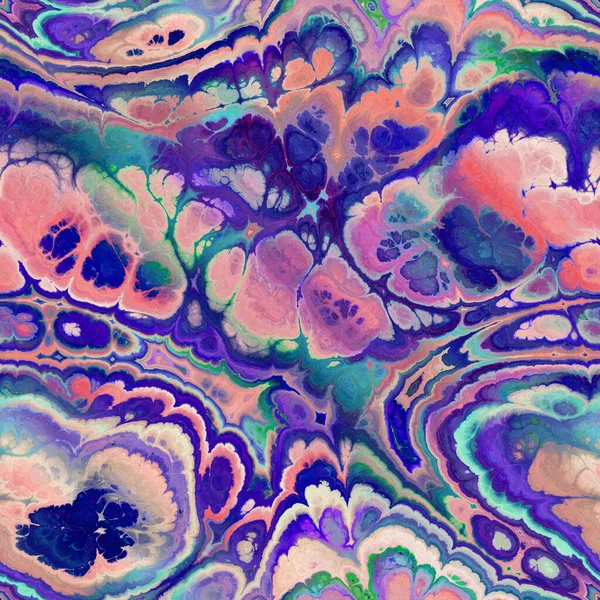 Marbre fractal sans couture motif jpg orné vibrant — Photo