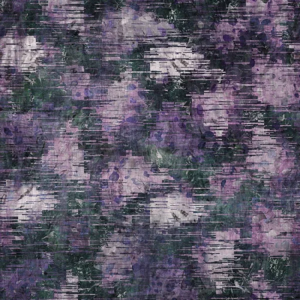 Motif mauve foncé et vert sans couture — Photo