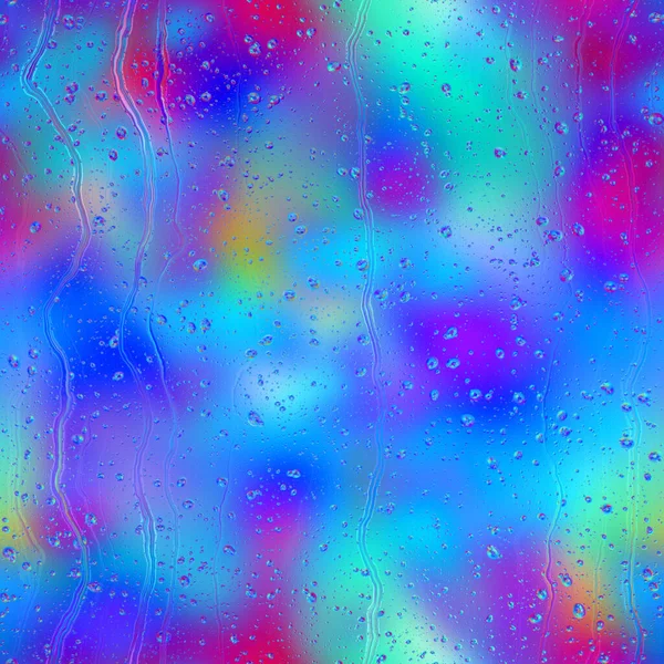 Seamless rain drop water repeat pattern on blur — Stock Photo, Image