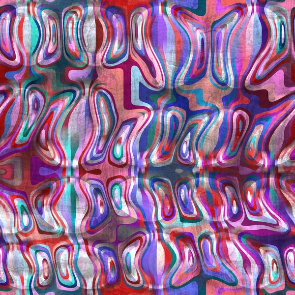Яркий волнистый деформированный цифровой яркий бесшовный узор — стоковое фото