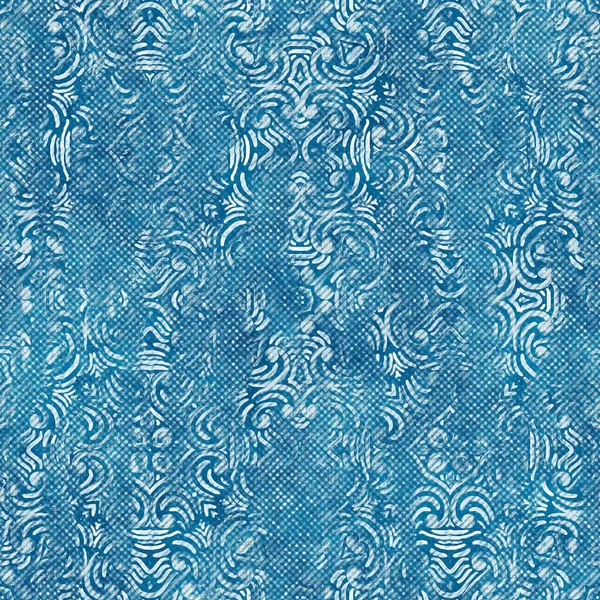 Seamless blue ink pen crosshatch blueprint pattern