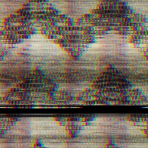Безшовний техно глюк RGB комп'ютерний монітор шум — стокове фото