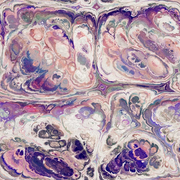 Padrão de jpg ornamentado vibrante de mármore fractal sem costura — Fotografia de Stock