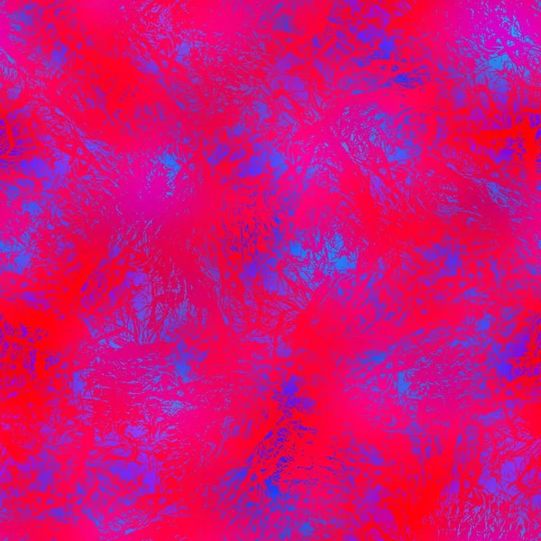 Naadloos intens rood en blauw bladpatroon — Stockfoto