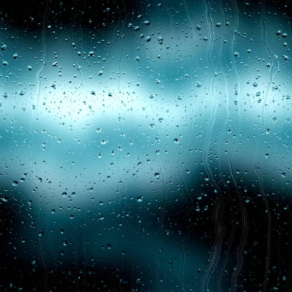 Goccia di pioggia senza soluzione di continuità modello ripetizione dell'acqua sulla sfocatura — Foto Stock