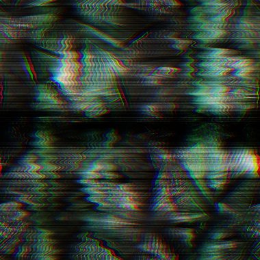 Kusursuz tekno arıza tropikal RGB bilgisayar gürültüsü