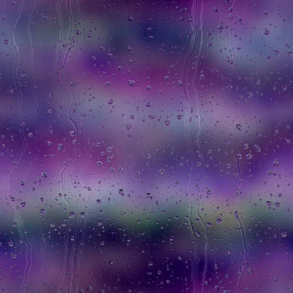 Seamless rain drop water repeat pattern on blur — Stock Photo, Image