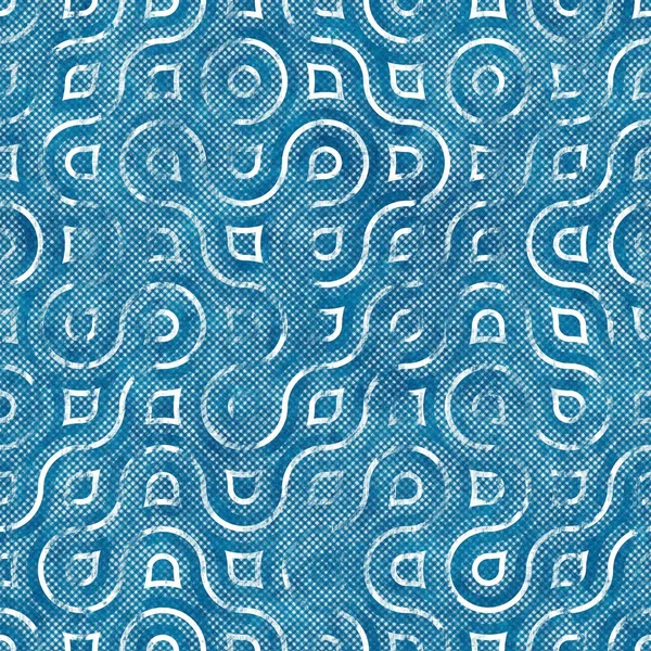 Bezszwowy niebieski tusz pióro cross shatch wzór planu — Zdjęcie stockowe