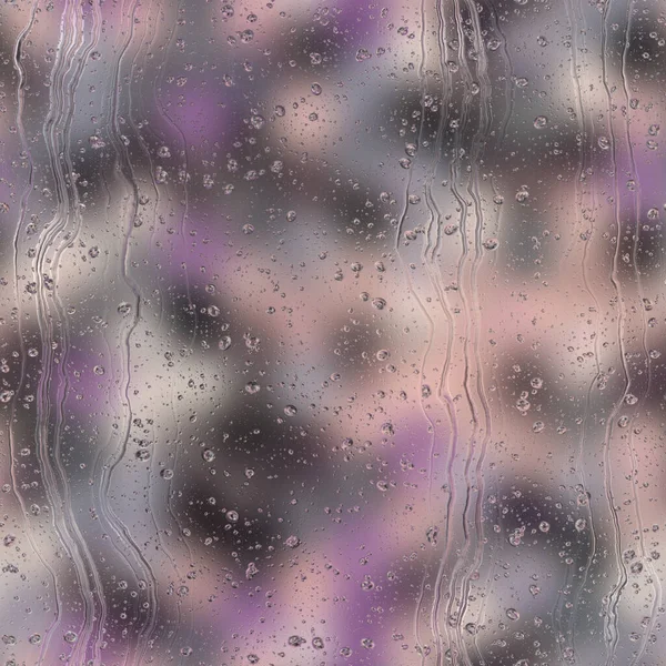 Безшовний дощ крапля води повторює візерунок на розмиття — стокове фото