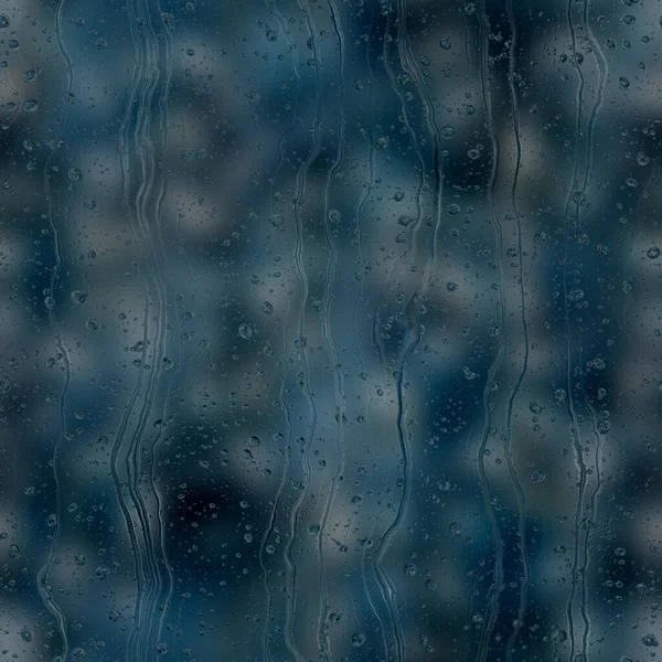 Seamless rain drop water repeat pattern on blur — Stock Photo, Image