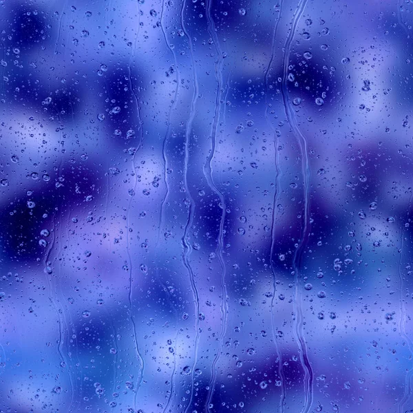 Nahtlose Regentropfen Wasser wiederholen Muster auf Unschärfe — Stockfoto