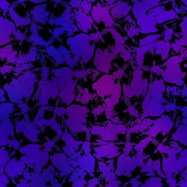 Miami gece tropikal siyah yapraklar gün batımı bulanıklığında