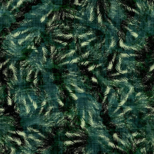 Green tropical palm tree leaves seamless pattern — Stock Photo, Image