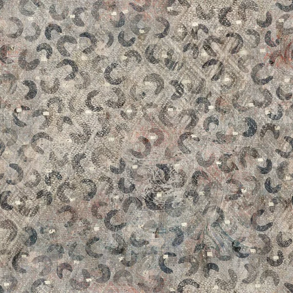 Chic formal grungy geo texture seamless pattern — Stock Photo, Image