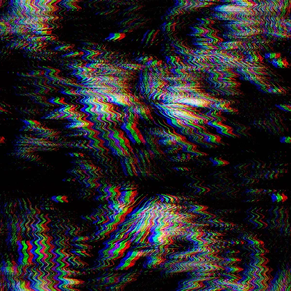 Glitch techno sem costura tropical RGB ruído do computador — Fotografia de Stock