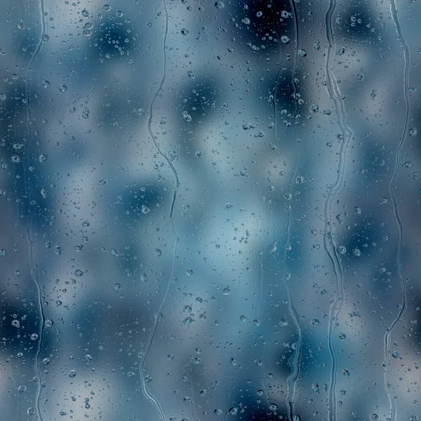 Απρόσκοπτη βροχή σταγόνα νερό επαναλαμβανόμενο μοτίβο στη θολούρα — Φωτογραφία Αρχείου
