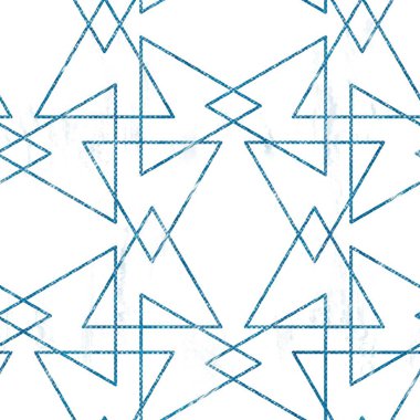 Kusursuz mavi mürekkep kalem çapraz plan deseni