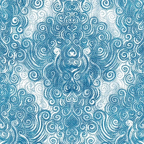Caneta de tinta azul sem costura crosshatch padrão blueprint — Fotografia de Stock