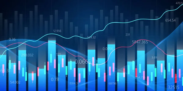 Beurs Crash Veroorzaakt Door Economische Grafiek Met Diagrammen Zakelijke Financiële — Stockvector