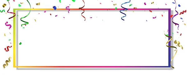Концепція Конфетті Дизайн Шаблонного Свята Щасливий День Тло Celebration Vector — стоковий вектор