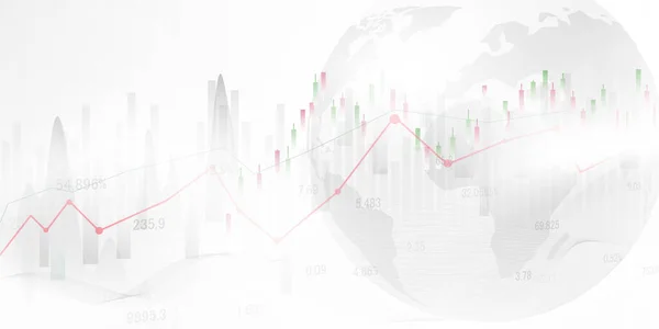 Giełda Wykres Ekonomiczny Diagramami Koncepcje Raporty Biznesowe Finansowe Kontekst Koncepcji — Wektor stockowy