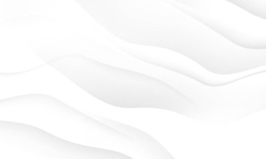 Dinamik dalgalı soyut gri arkaplan posteri. teknoloji ağı Vektör illüstrasyonu.