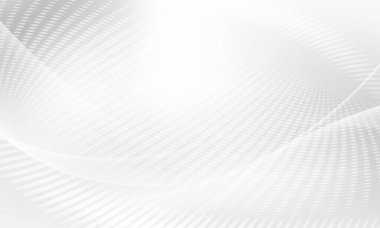 Dinamik dalgalı soyut gri arkaplan posteri. teknoloji ağı Vektör illüstrasyonu.