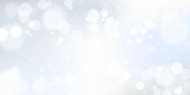 Kapak dekorasyonu için kullanılabilecek soyut bulanık ışık ögesi mavi renkli bokeh arkaplan