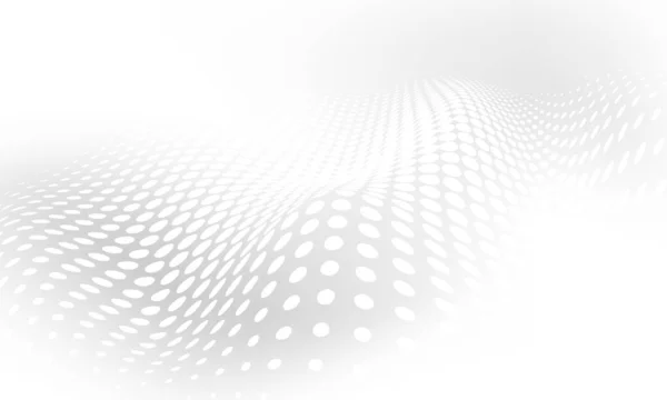 Abstraktes Graues Hintergrundposter Mit Dynamischen Wellen Technologie Netzwerk Vektor Illustration — Stockvektor