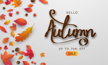 Sonbahar yaprakları arka plan doğası