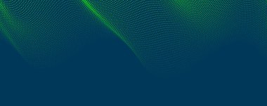 Dinamik üçgenli soyut mavi desenli arkaplan posteri. Teknoloji Parçacık Sisi Ağı Siber Güvenlik Vektörü illüstrasyonu.