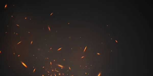 Yanan kızıl kıvılcımlar gerçekçi ateş alevleri soyut arkaplan