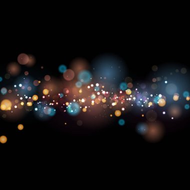 Kapak dekorasyonu için kullanılabilecek soyut bulanık ışık ögesi bokeh arkaplan vektör rengi