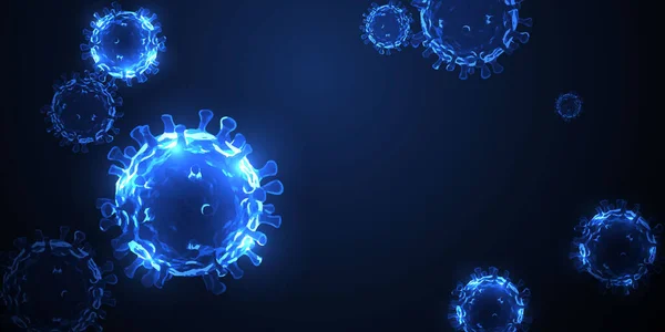 Coronavirus或Corona病毒的概念 Covid — 图库矢量图片