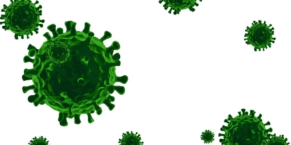 Coronavirus Corona Virüsü Konsepti Covid — Stok Vektör