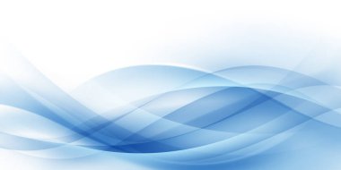 Mavi dalgalar soyut arkaplan, modern tasarım, vektör illüstrasyonu